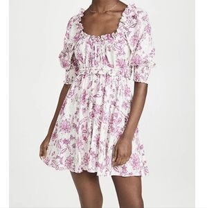 Misa Ara Floral Ruffled Mini Dress XL NWOT